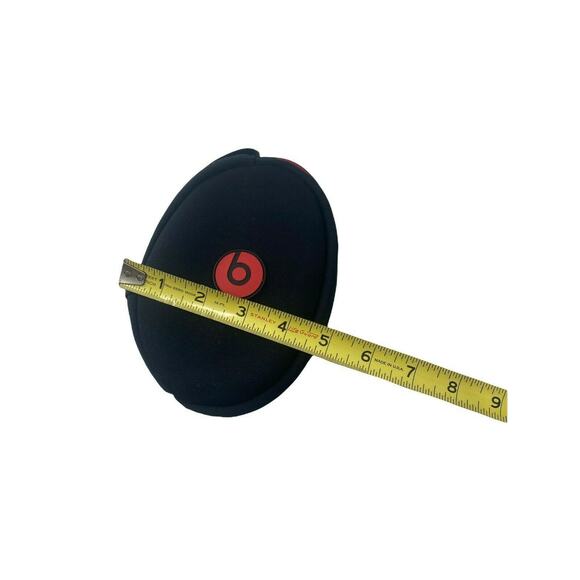 Beats by Dr. Dre Headphones Soft Carrying Case Black Red Zippered Pouch - Picture 4 of 11